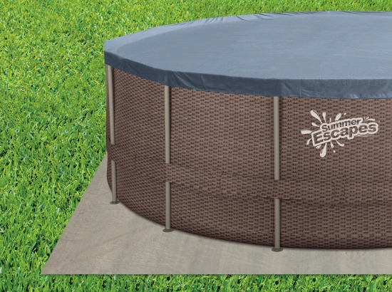 Каркасный бассейн Polygroup 549х132см Ротанг