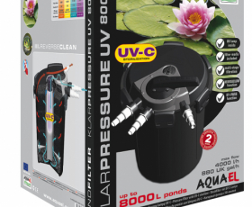 Напорный фильтр AQUAEL KLARPRESSURE UV 8000 со стерилизатором для пруда до 8000 л  — Купить