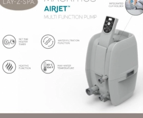 СПА-бассейн 220х130/270х180х71см Mauritius AirJet 1350л круглый, аэромассаж  — Купить